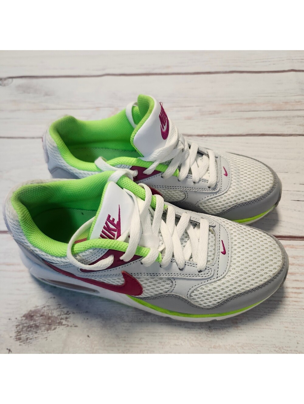 Nike Air Max Correlate White Grey Pink Green Sneakers Size 7